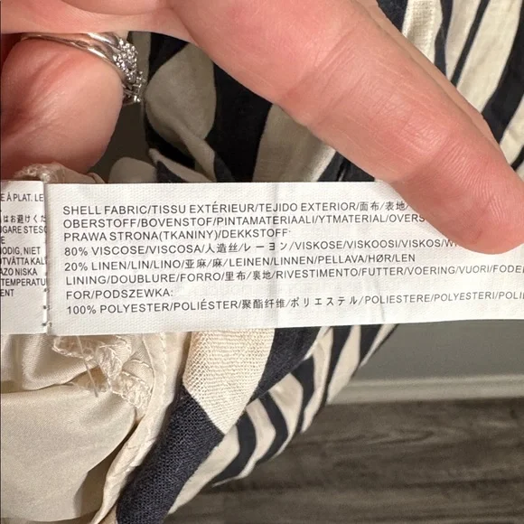 NWT Moon River Stripe Ruched Strapless Midi Dress Vacation Beach Size Small - Picture 7 of 8